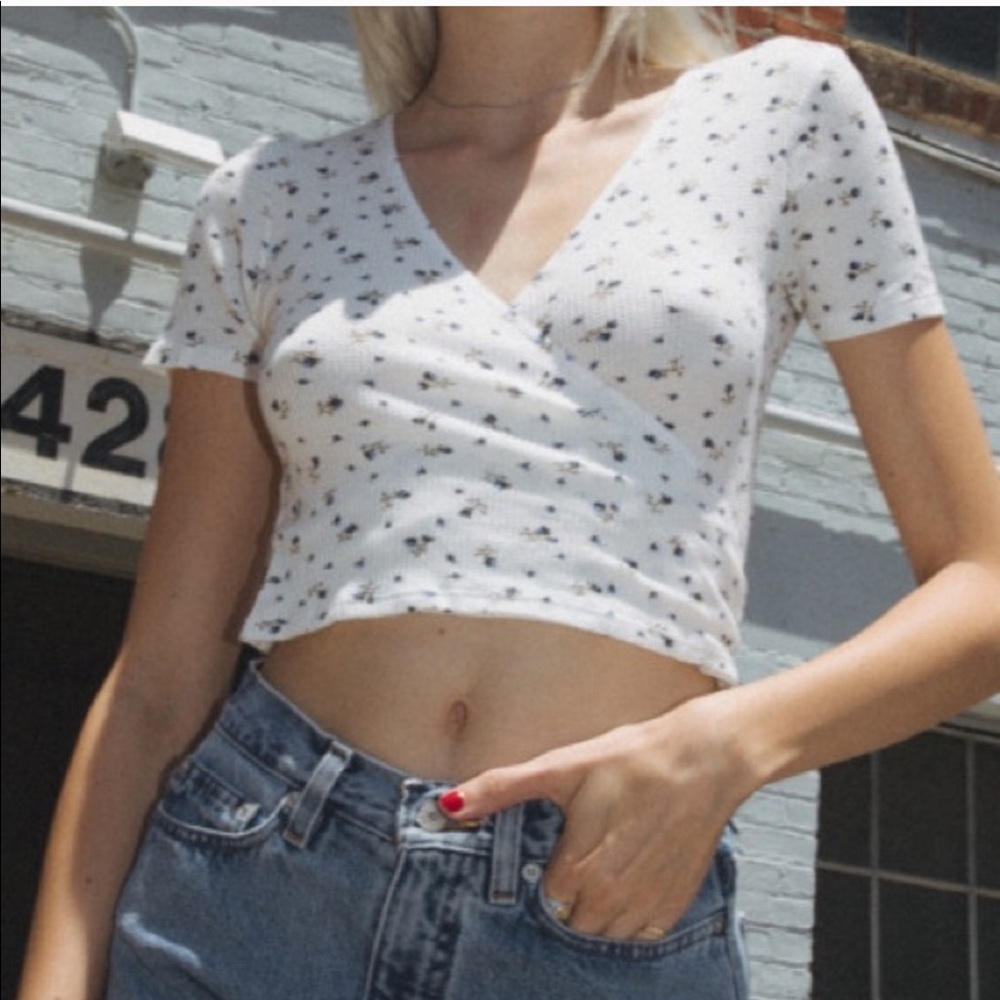 Brandy Floral Wrap Top